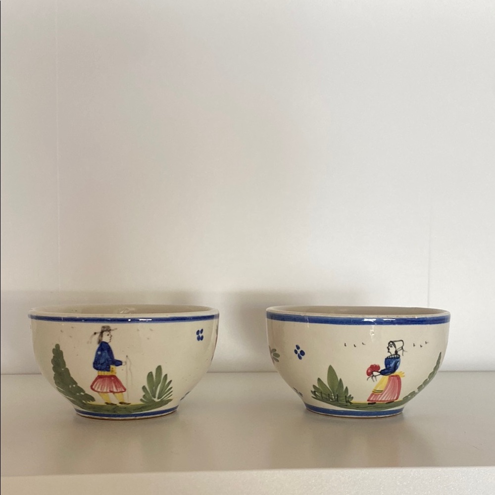 Quimper vintage tea cup
